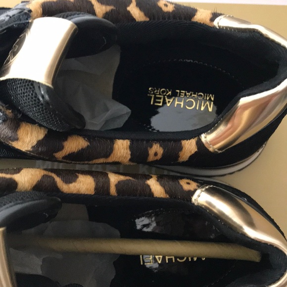 Michael Kors Maddy Trainer Hair Calf leopard shoes - Picture 7 of 7